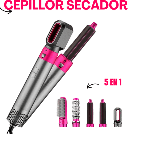 Cepillo secador 5 en 1 para el cabello